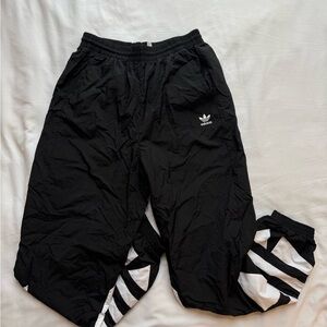 Adidas Women's Track Pants with White Stripes